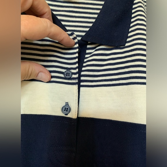 CABIN CREEK TALL Blue And White Shirt 🌴 - Picture 3 of 7